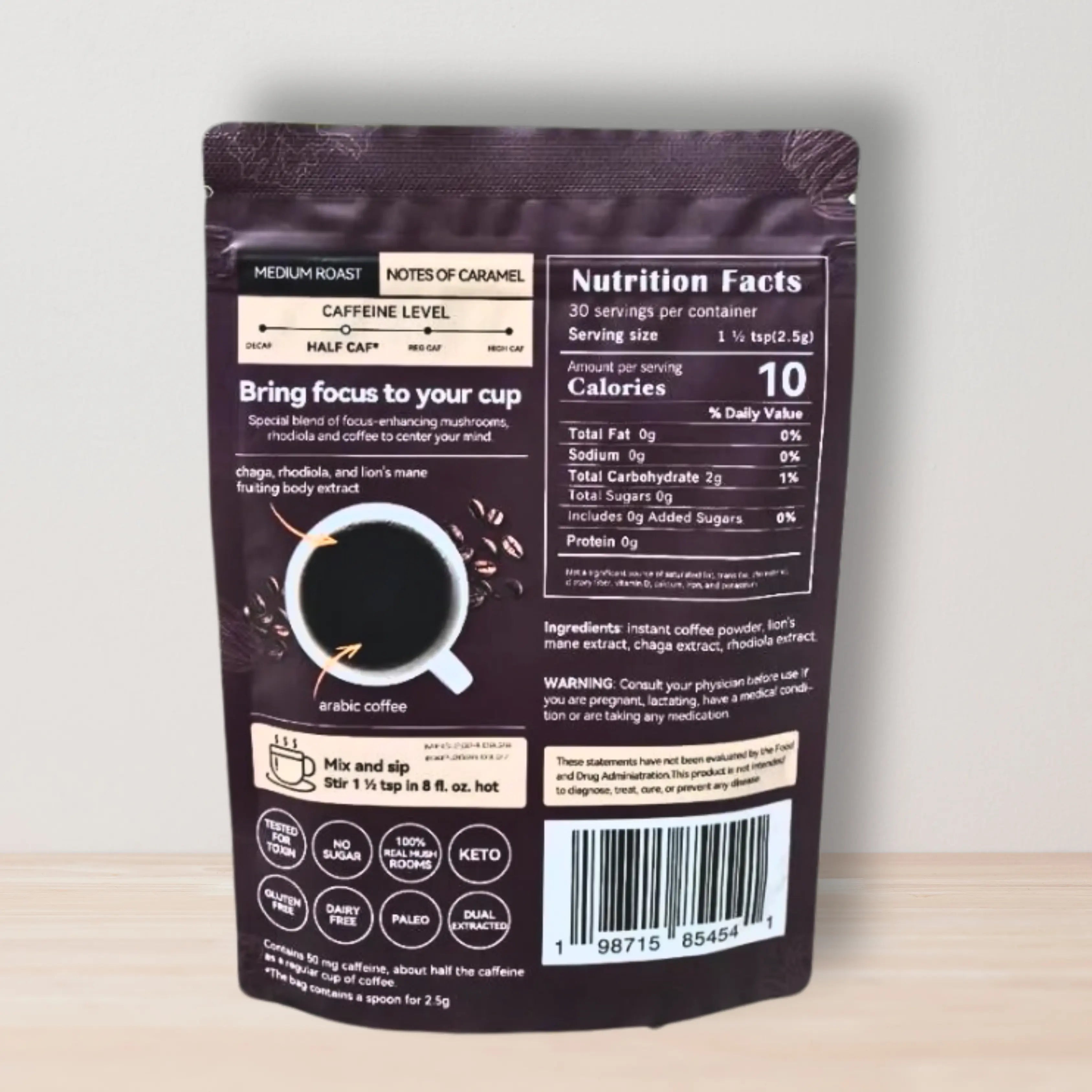 Tonight'S Beauty Mushroom Coffee - 10 Servings
